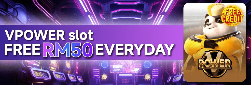 VPower Slot free RM50 everyday promotion available on VWorld