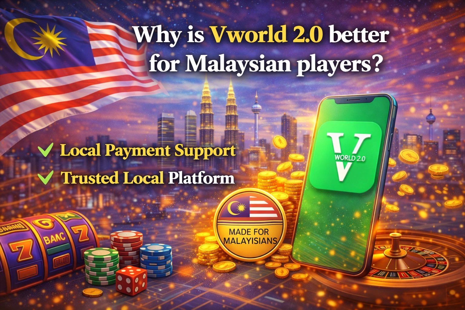 Why Vworld 2.0 is better for Malaysian players online casino platform