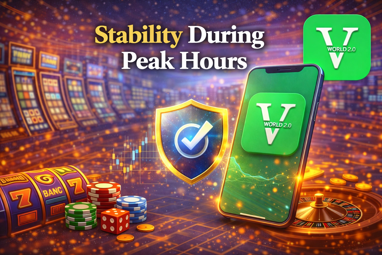 Vworld 2.0 platform stability during peak hours with secure system performance