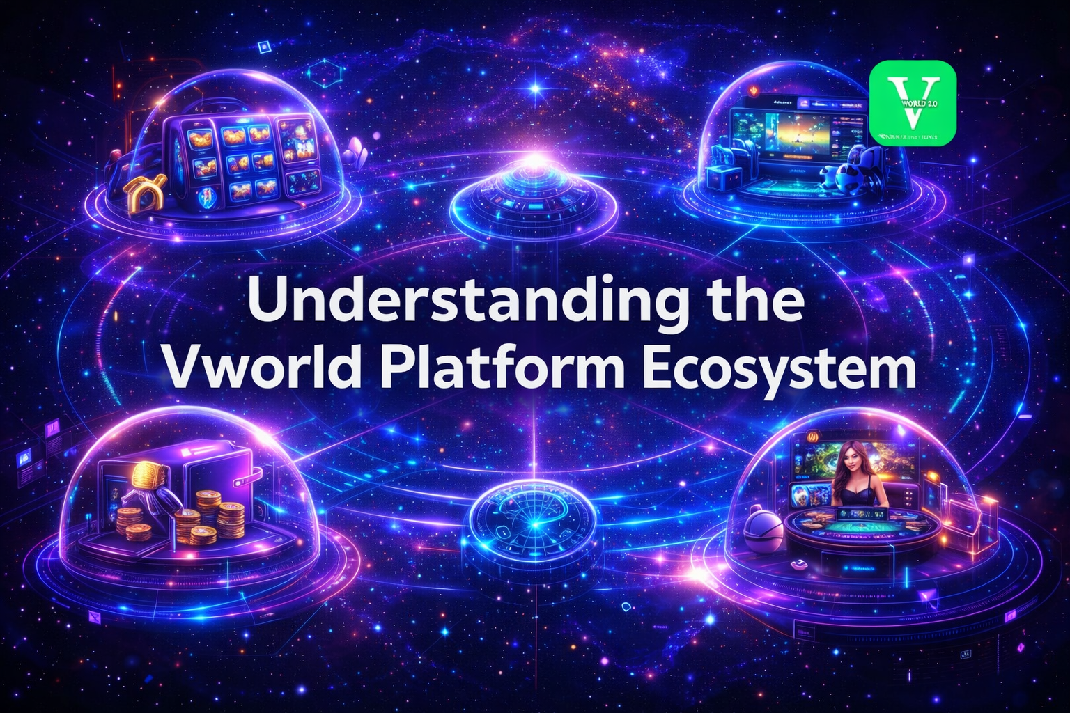 Understanding the Vworld platform ecosystem including gaming services and digital platform features