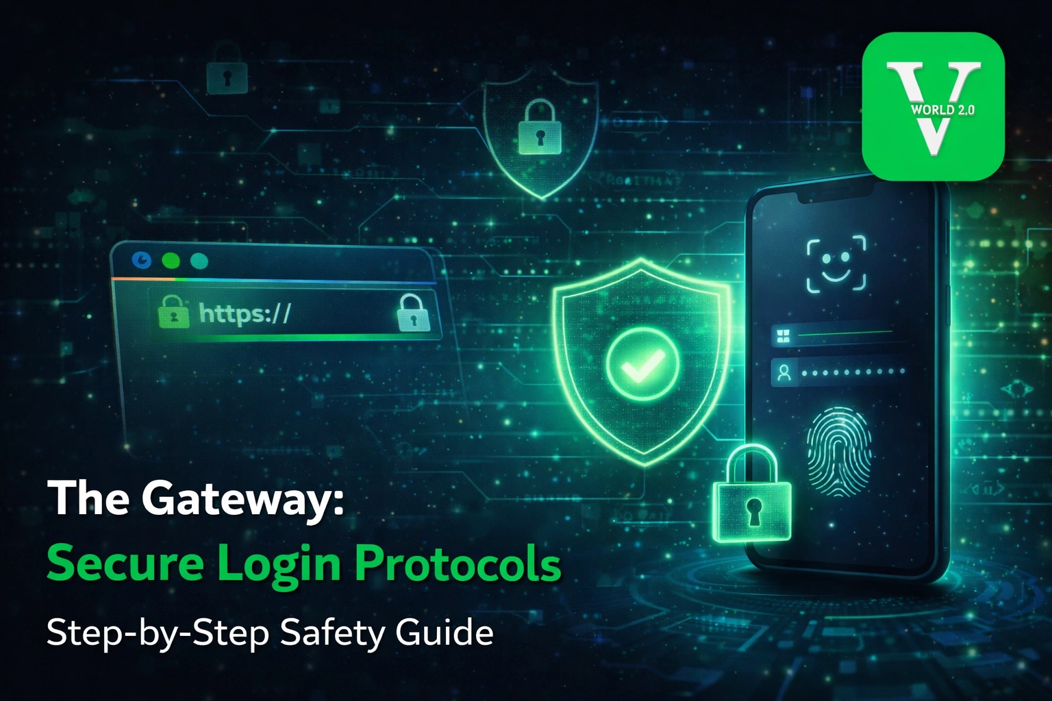 secure login protocols Vworld 2.0 with HTTPS and authentication protection