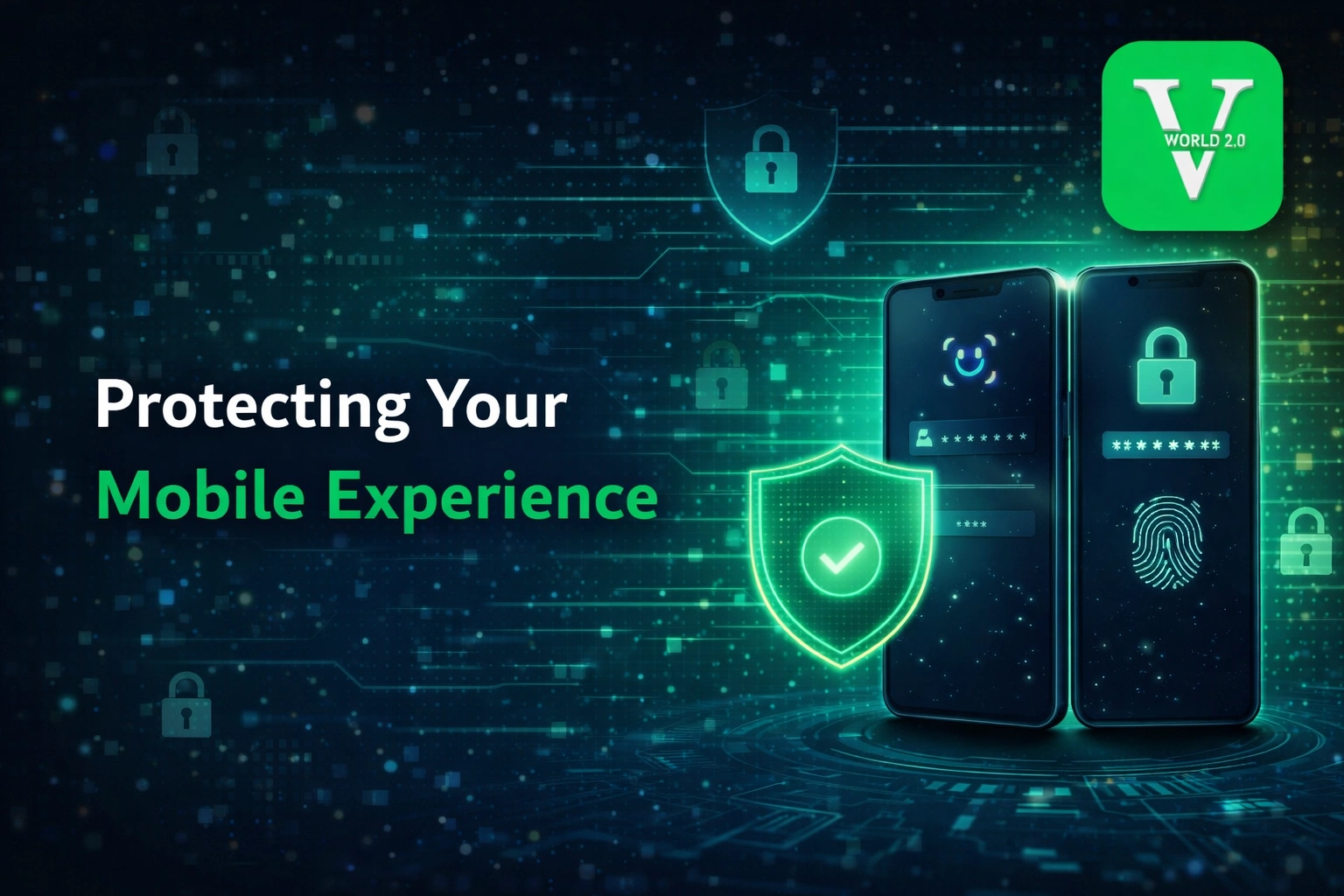 protecting mobile experience Vworld 2.0 with biometric login security