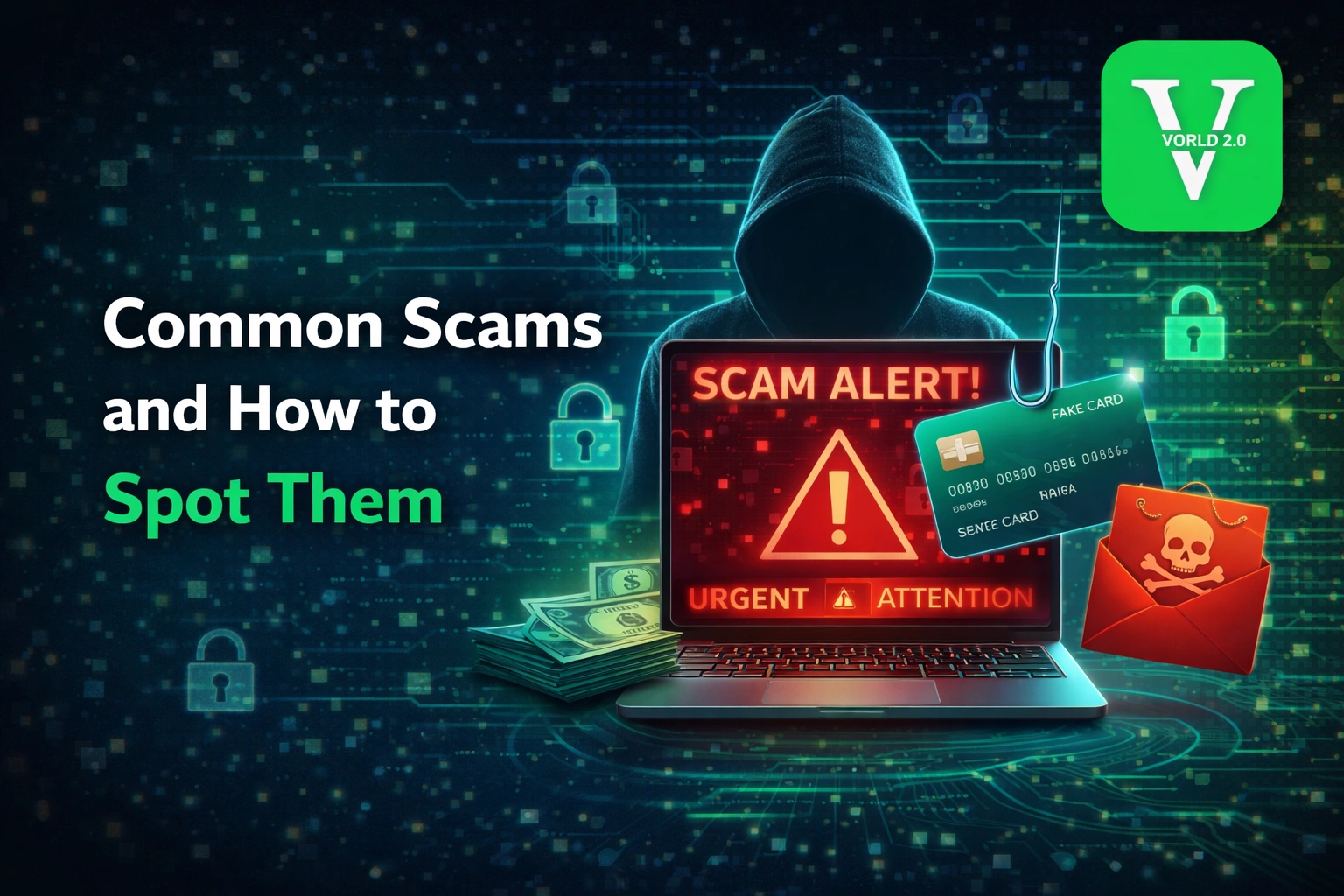 common online scams Vworld 2.0 phishing attack warning and fraud detection