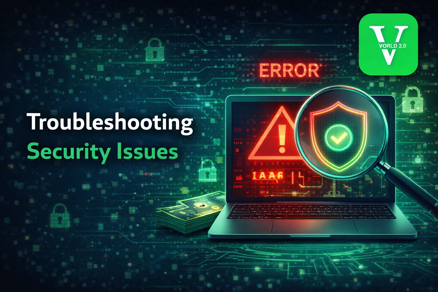 troubleshooting Vworld 2.0 security issues with error detection and protection tools