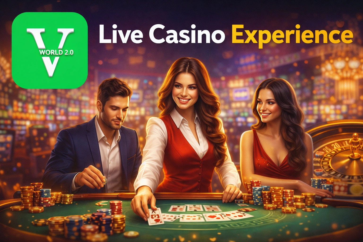 Vworld 2.0 live casino experience with real dealers and interactive table games Malaysia