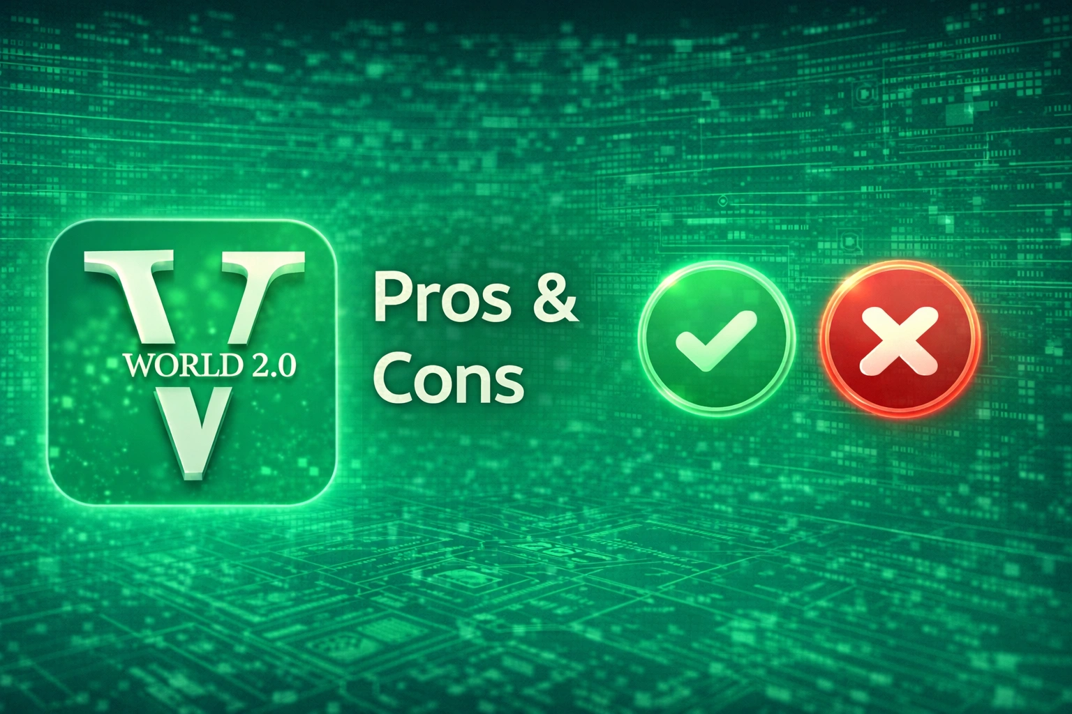 Vworld 2.0 pros and cons advantages disadvantages platform evaluation