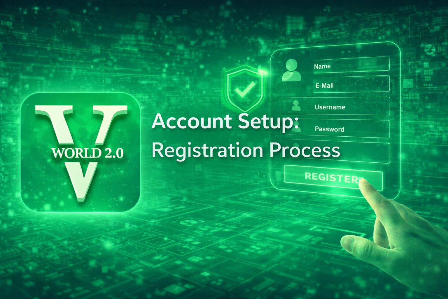 Vworld 2.0 registration process account setup Malaysia online casino signup