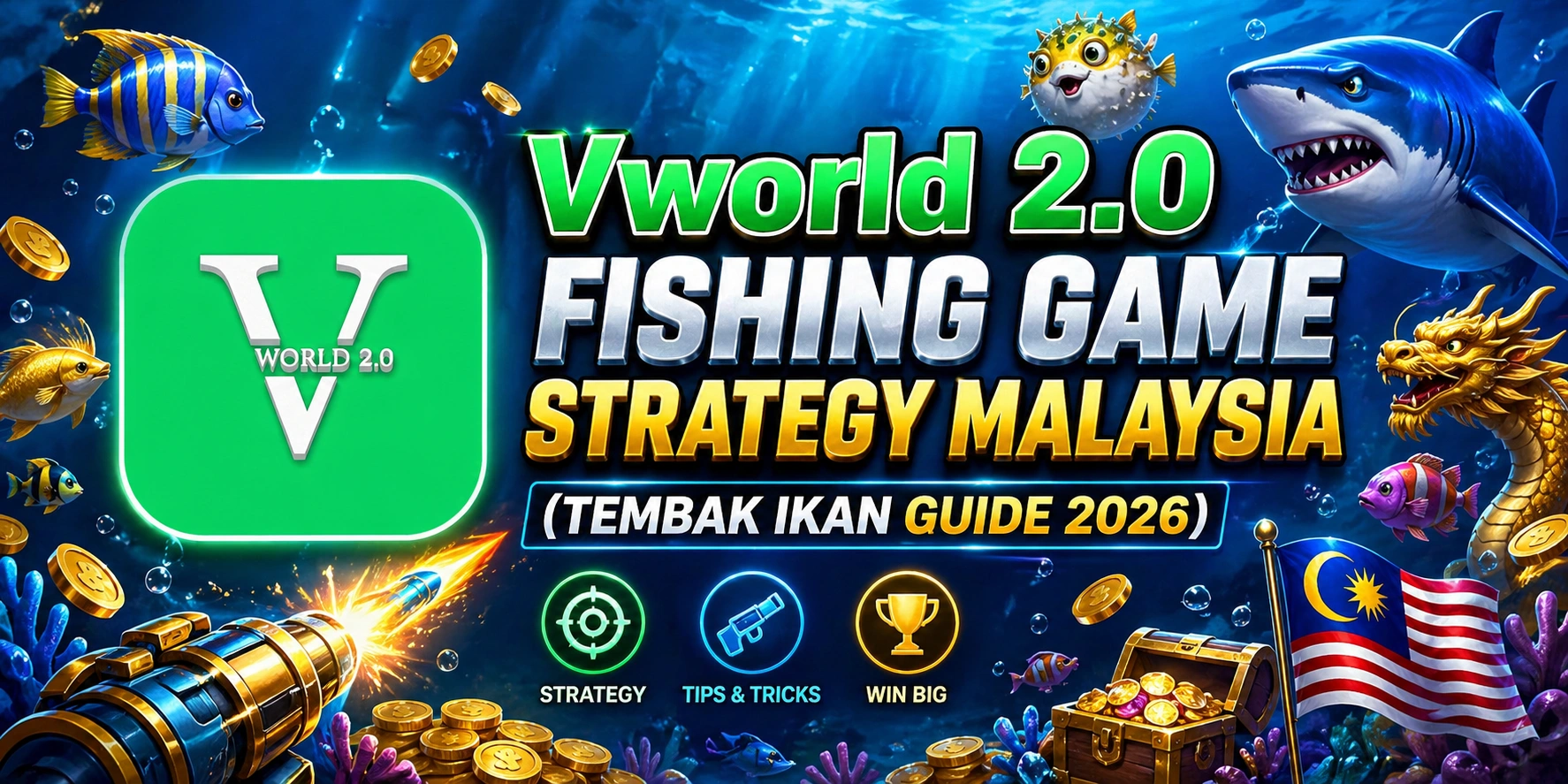 Vworld 2.0 fishing game strategy Malaysia tembak ikan guide 2026 banner