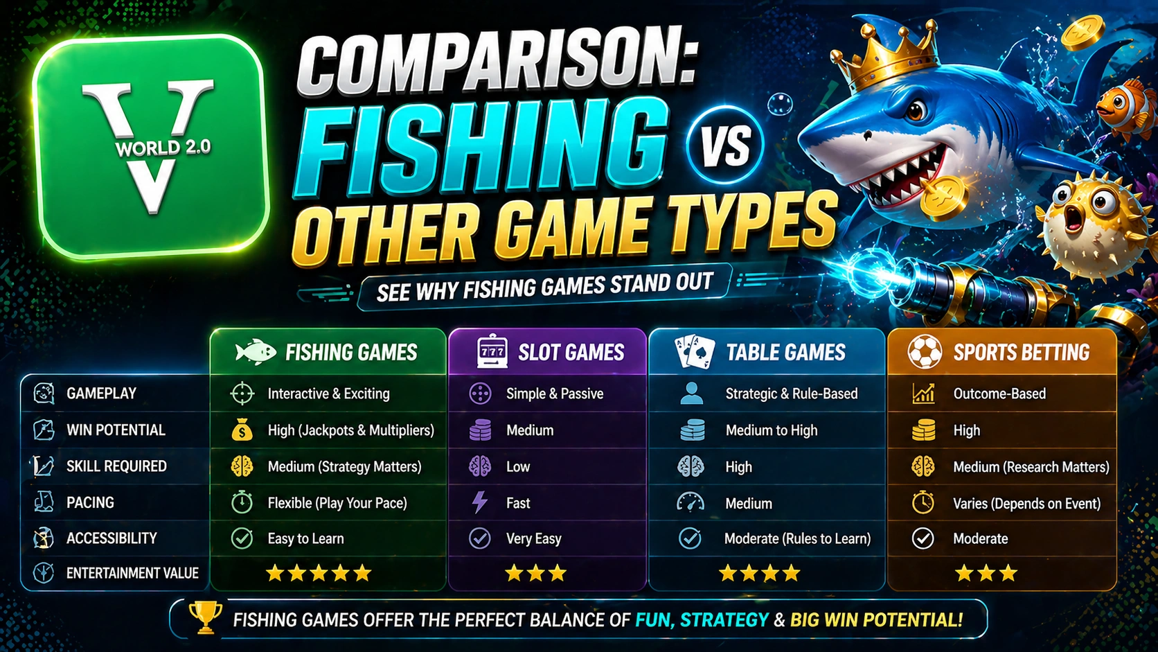 fishing games vs slot table sports betting comparison Malaysia gameplay
