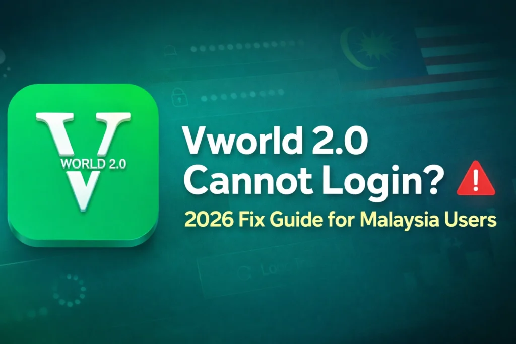 Vworld 2.0 cannot login 2026 fix guide for Malaysia users