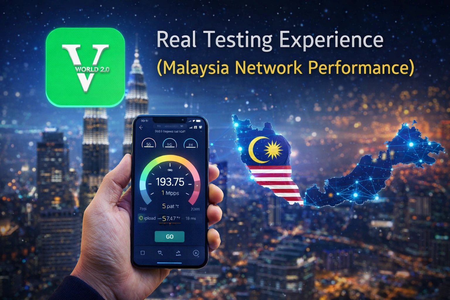 Vworld 2.0 real testing experience Malaysia network performance speed test