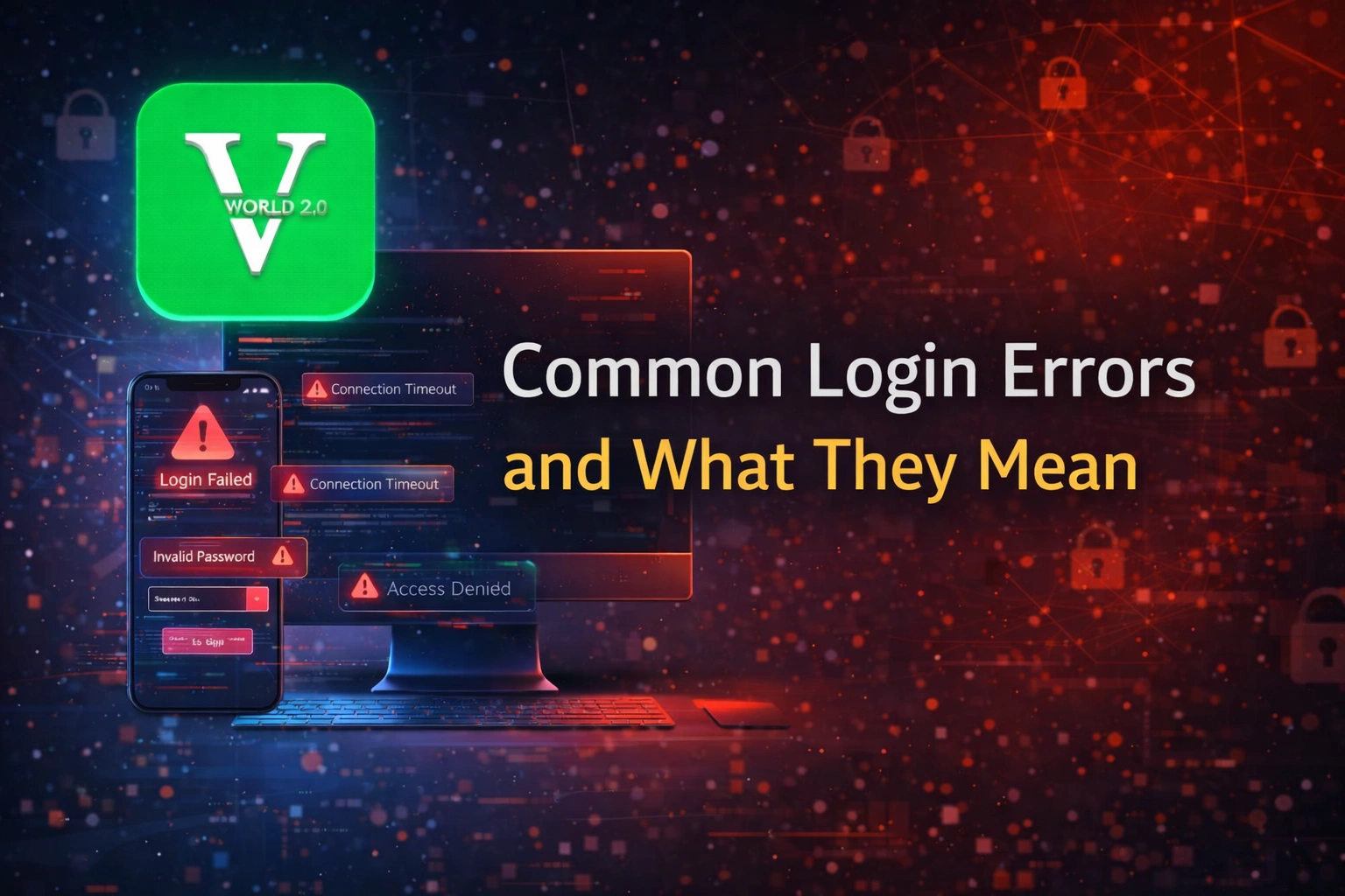 Vworld 2.0 common login errors and what they mean Malaysia guide