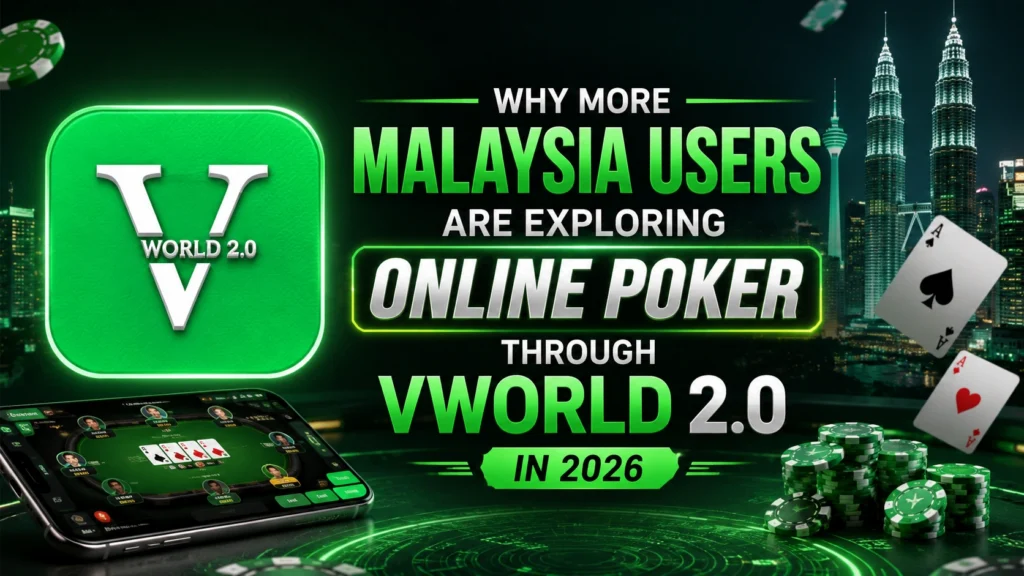 Malaysia users exploring online poker through Vworld 2.0 mobile poker platform in 2026