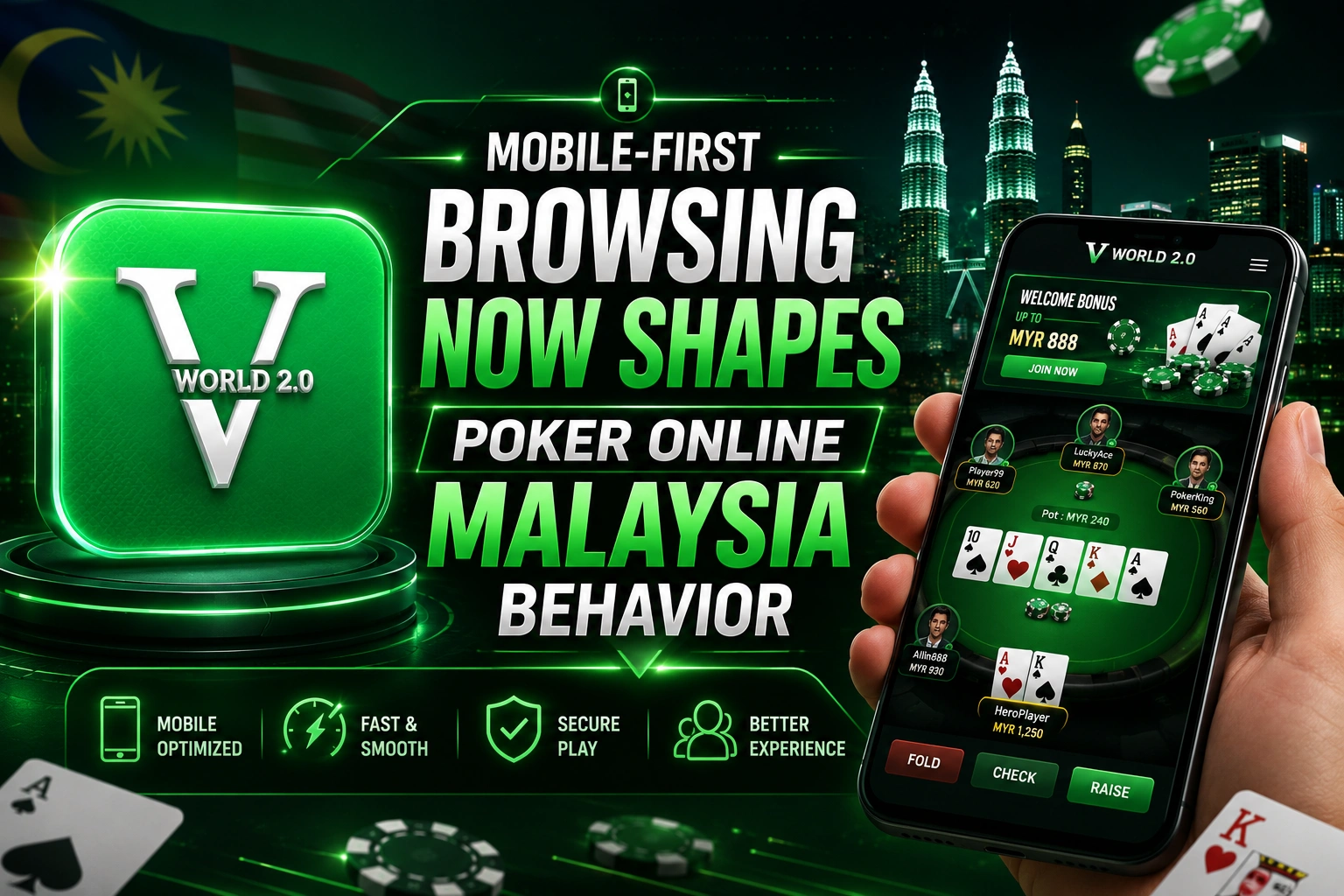 Mobile-first browsing shaping poker online Malaysia gameplay behavior through Vworld 2.0