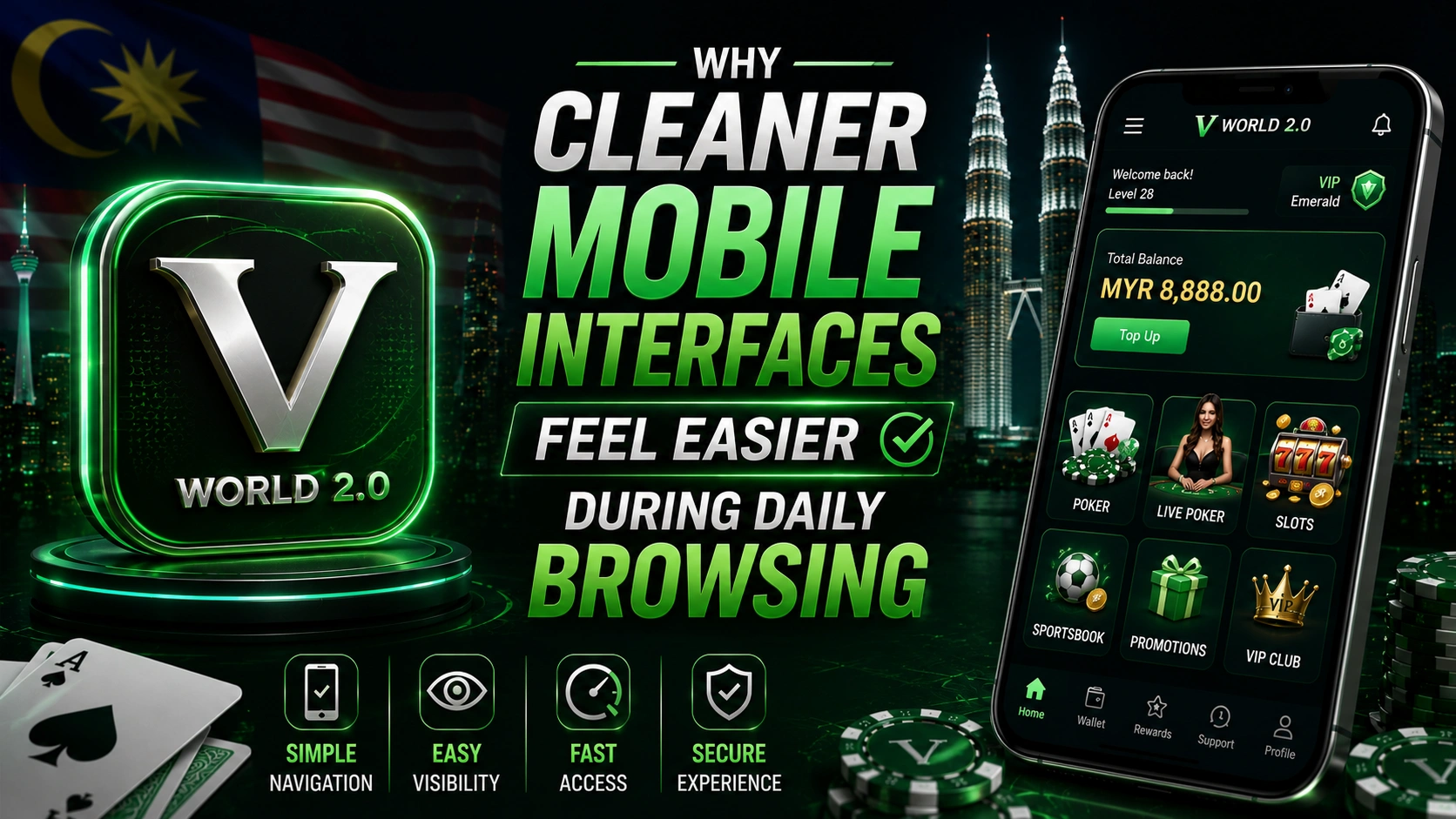 Cleaner mobile interface design improving browsing experience for Malaysia users