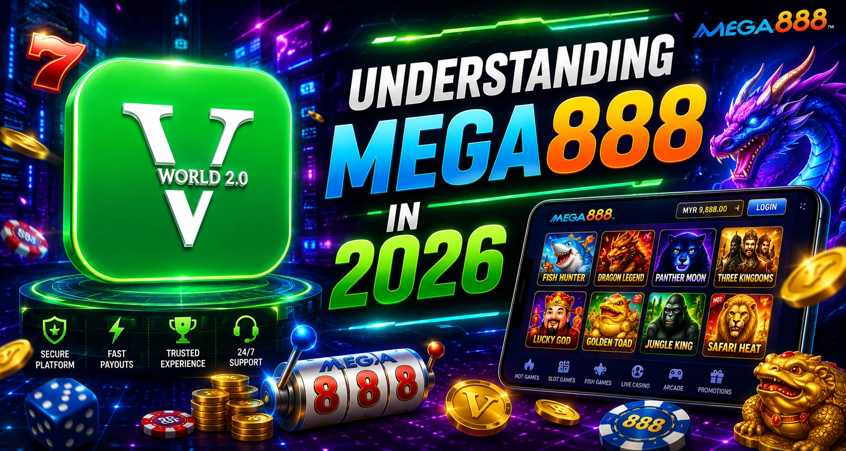 Vworld 2.0 Mega888 games and mobile gaming experience in Malaysia 2026