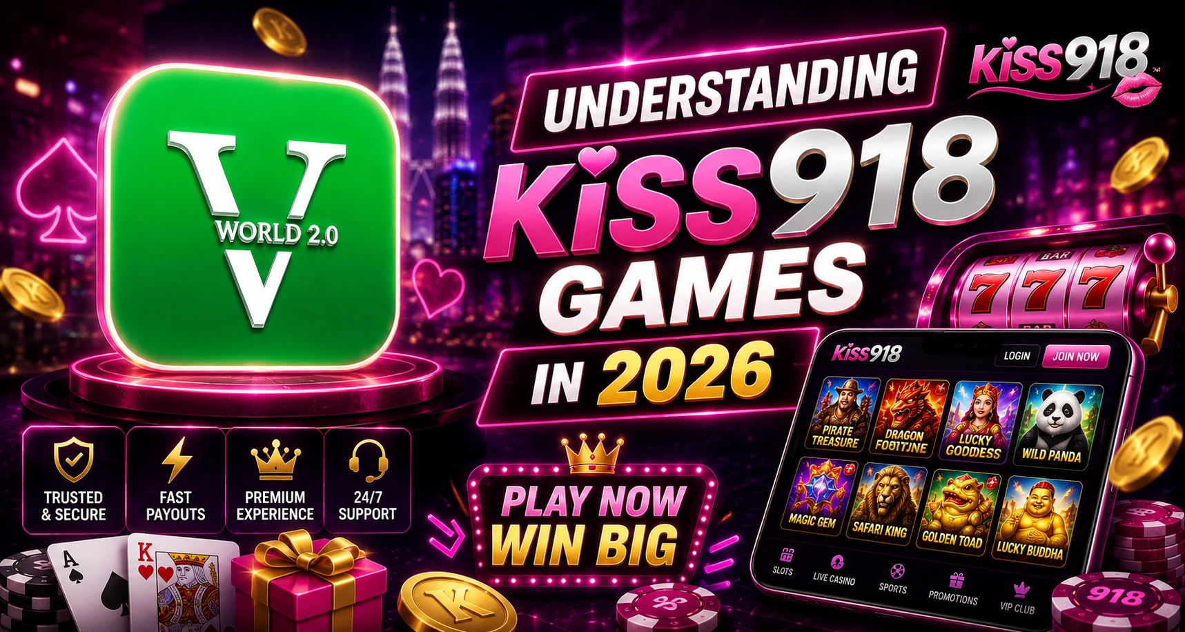 Vworld 2.0 Kiss918 games overview for Malaysia mobile players in 2026