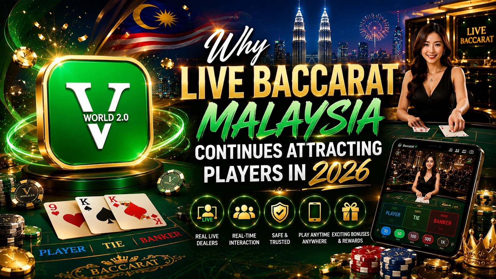 Why live baccarat Malaysia continues attracting players in 2026 featuring real dealers, mobile gaming, trusted providers, and live casino accessibility