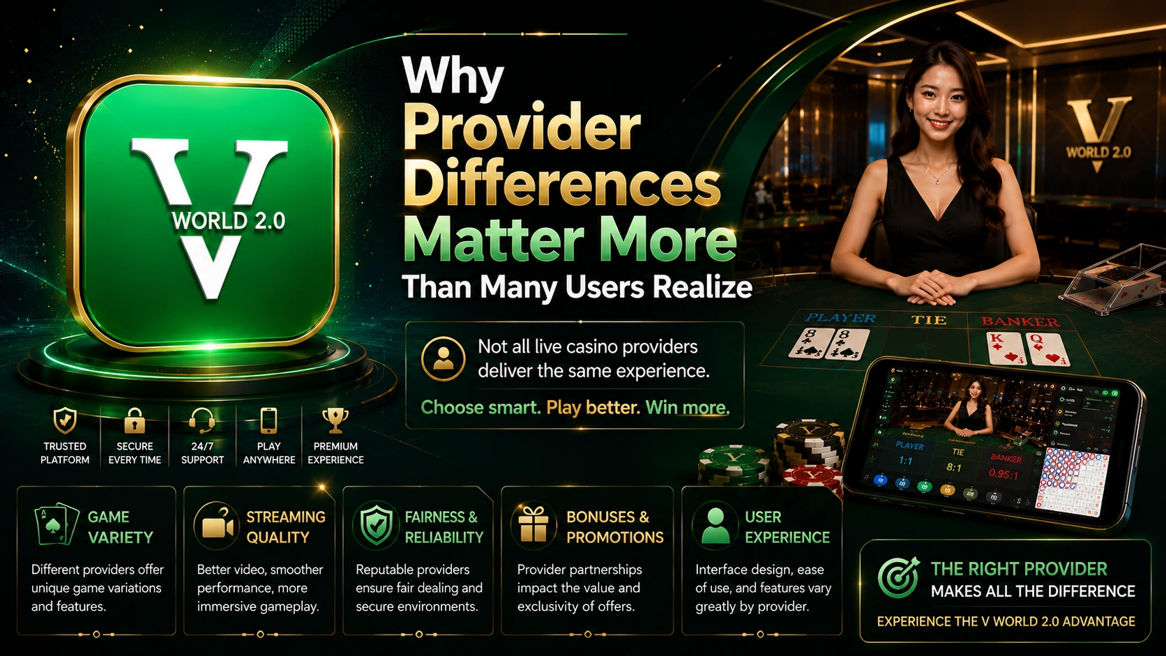 Why provider differences matter more than many users realize featuring streaming quality, game variety, fairness, promotions, and live baccarat user experience